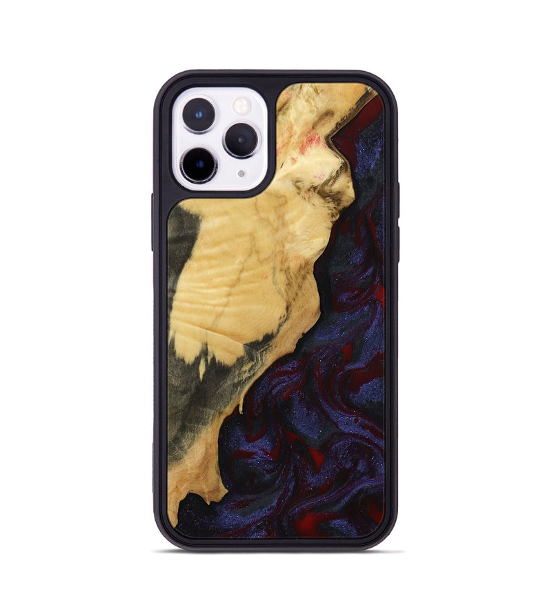 iPhone 11 Pro Wood Phone Case - Adah (Red, 799991)