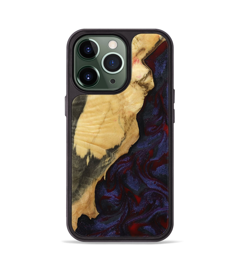 iPhone 13 Pro Wood Phone Case - Adah (Red, 799991)
