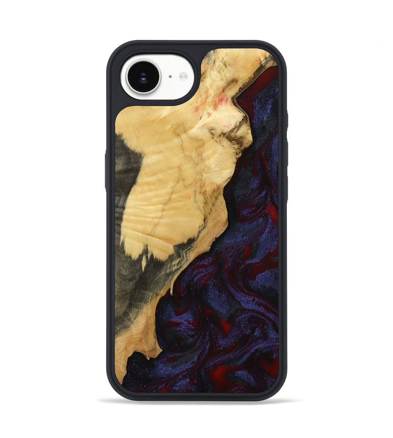 iPhone 16e Wood Phone Case - Adah (Red, 799991)