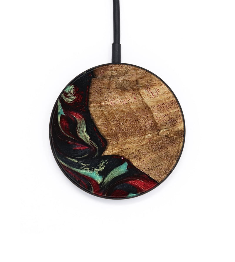 Circle Wood Wireless Charger - Sheldon (Red, 799996)