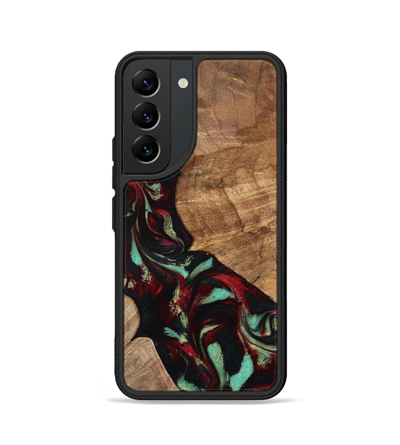Galaxy S22 Wood Phone Case - Sheldon (Red, 799996)