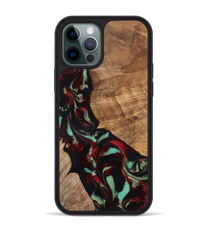 iPhone 12 Pro Max Wood Phone Case - Sheldon (Red, 799996)