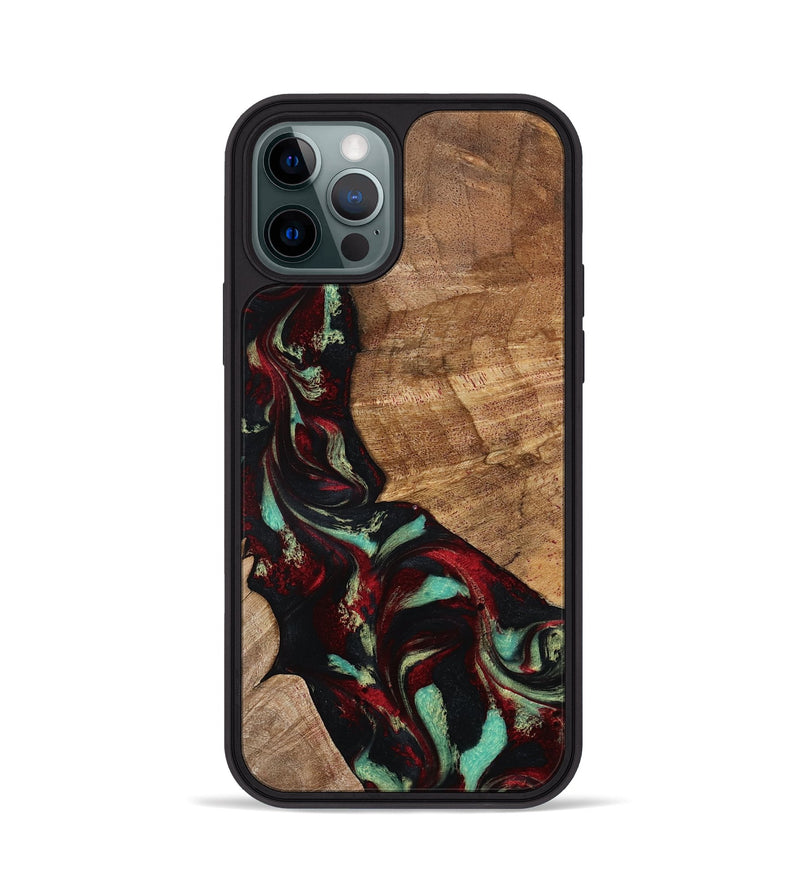 iPhone 12 Pro Wood Phone Case - Sheldon (Red, 799996)