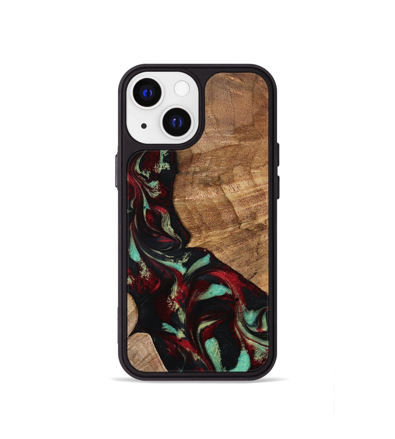 iPhone 13 mini Wood Phone Case - Sheldon (Red, 799996)