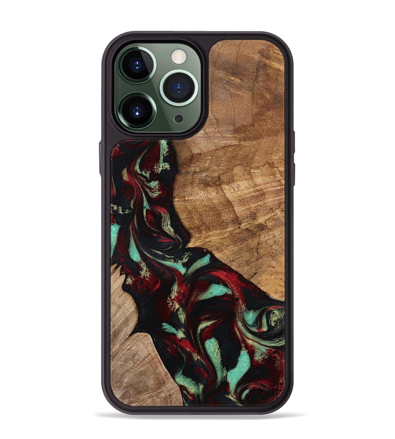 iPhone 13 Pro Max Wood Phone Case - Sheldon (Red, 799996)