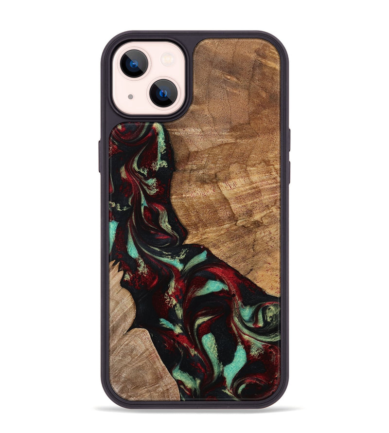 iPhone 14 Plus Wood Phone Case - Sheldon (Red, 799996)