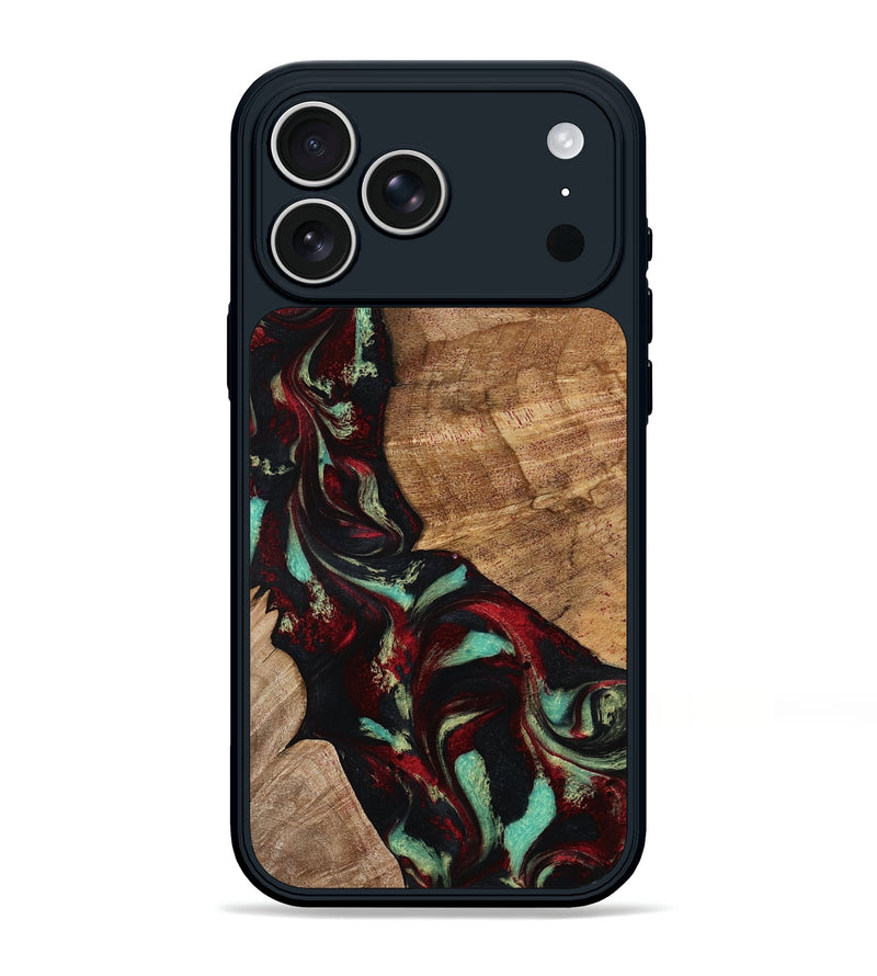 iPhone 17 Pro Max Wood Phone Case - Sheldon (Red, 799996)
