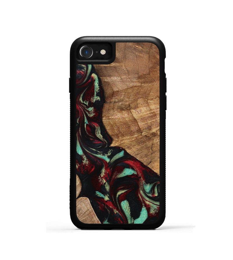 iPhone SE Wood Phone Case - Sheldon (Red, 799996)