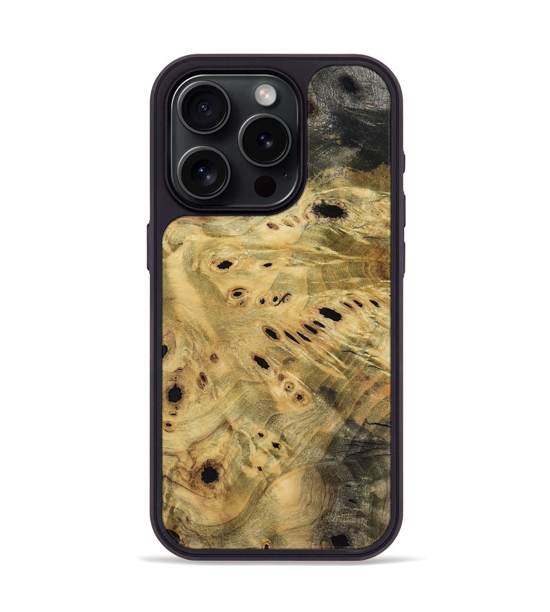 iPhone 15 Pro Wood Phone Case - Kira (Wood Burl, 799997)