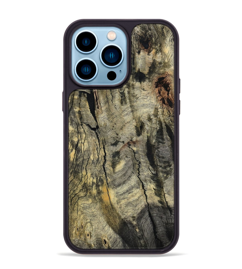 iPhone 14 Pro Max Wood Phone Case - Emberly (Wood Burl, 799998)