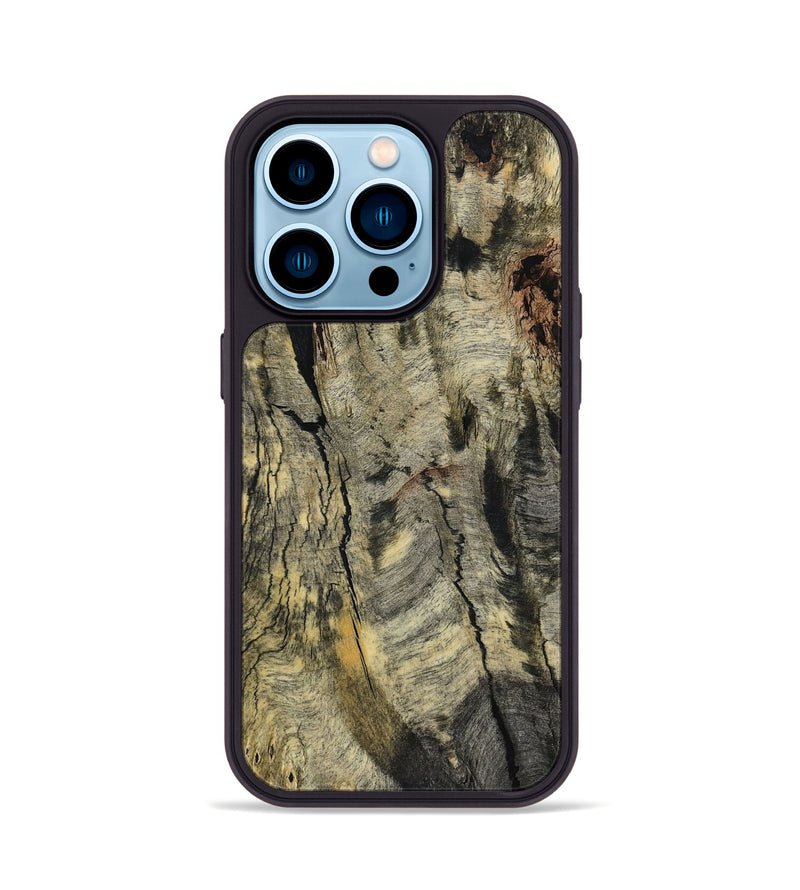 iPhone 14 Pro Wood Phone Case - Emberly (Wood Burl, 799998)