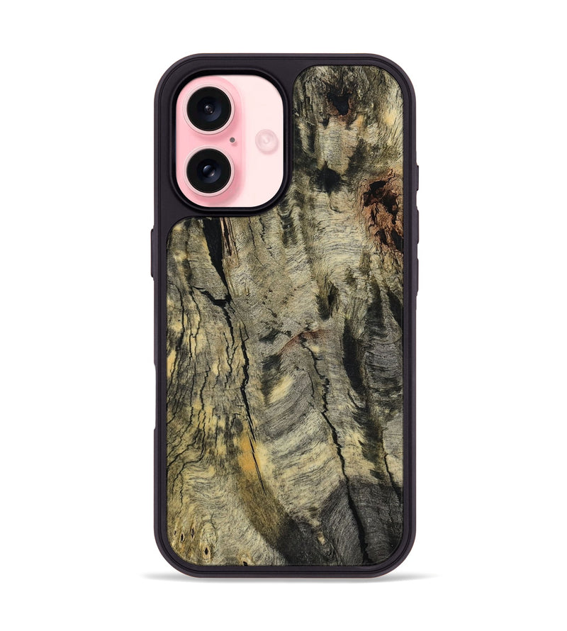 iPhone 16 Wood Phone Case - Emberly (Wood Burl, 799998)