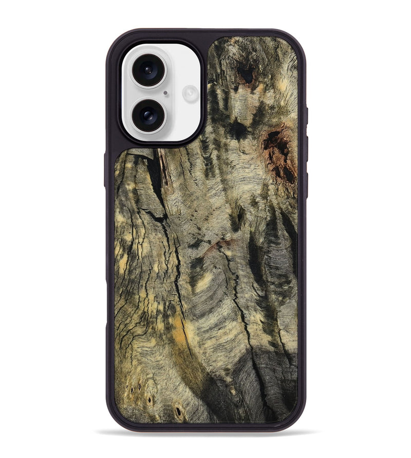 iPhone 16 Plus Wood Phone Case - Emberly (Wood Burl, 799998)