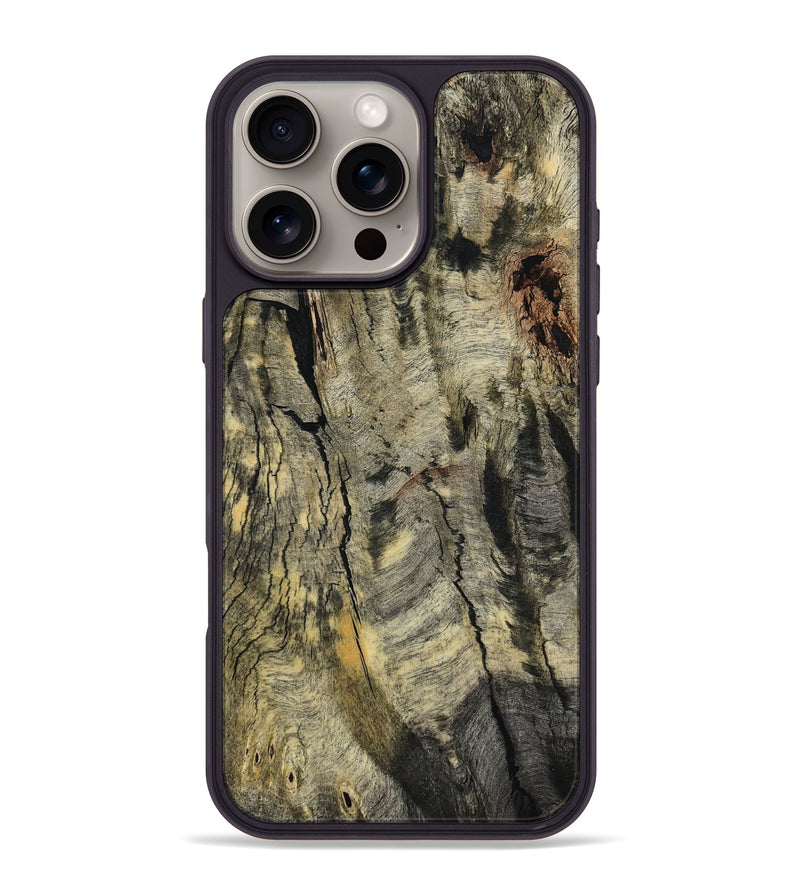 iPhone 16 Pro Max Wood Phone Case - Emberly (Wood Burl, 799998)