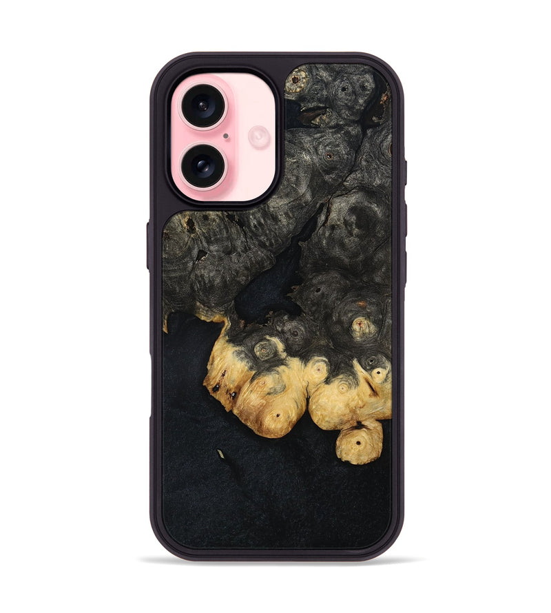 iPhone 16 Wood Phone Case - Odis (Wood Burl, 800001)