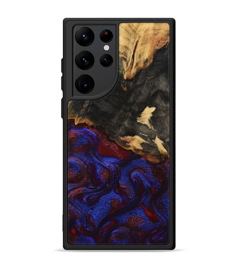 Galaxy S22 Ultra Wood Phone Case - Brock (Red, 800004)