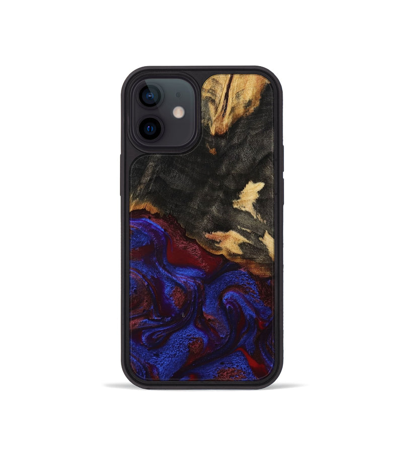 iPhone 12 mini Wood Phone Case - Brock (Red, 800004)