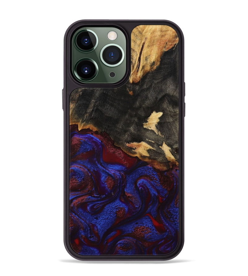 iPhone 13 Pro Max Wood Phone Case - Brock (Red, 800004)