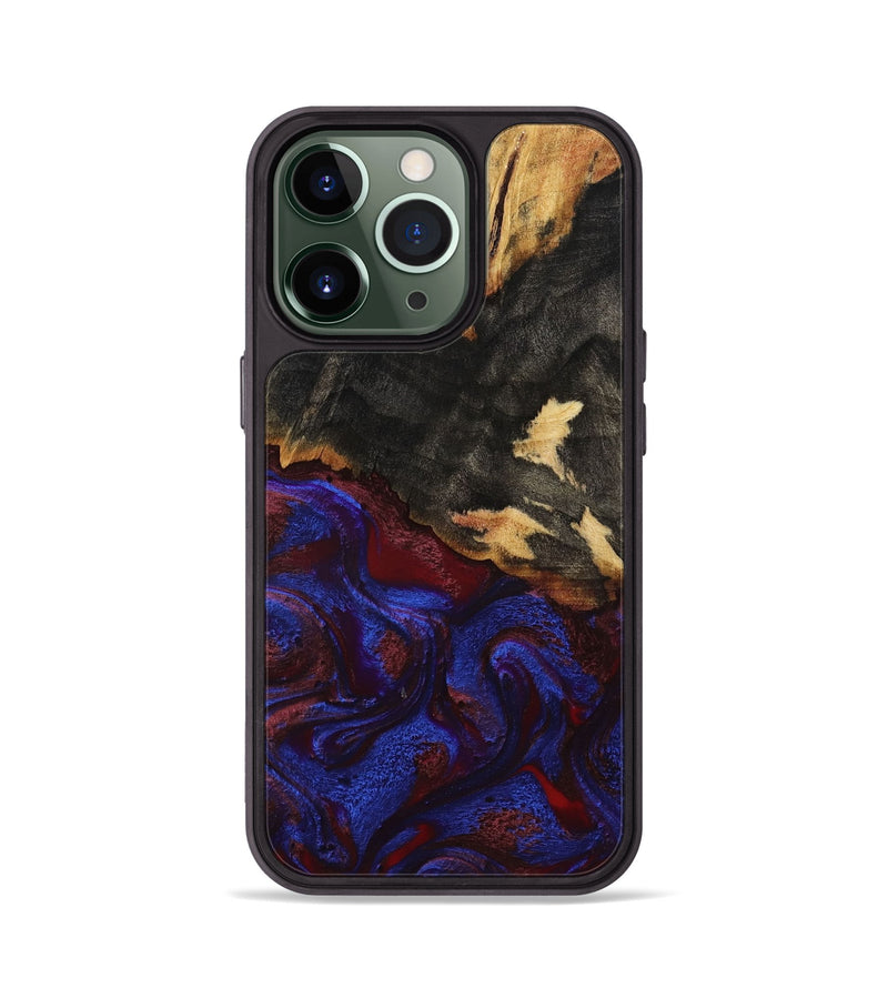 iPhone 13 Pro Wood Phone Case - Brock (Red, 800004)