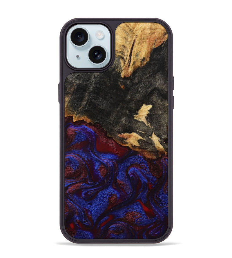 iPhone 15 Plus Wood Phone Case - Brock (Red, 800004)