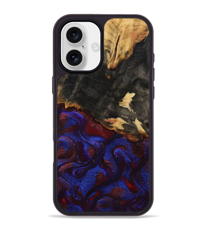 iPhone 16 Plus Wood Phone Case - Brock (Red, 800004)