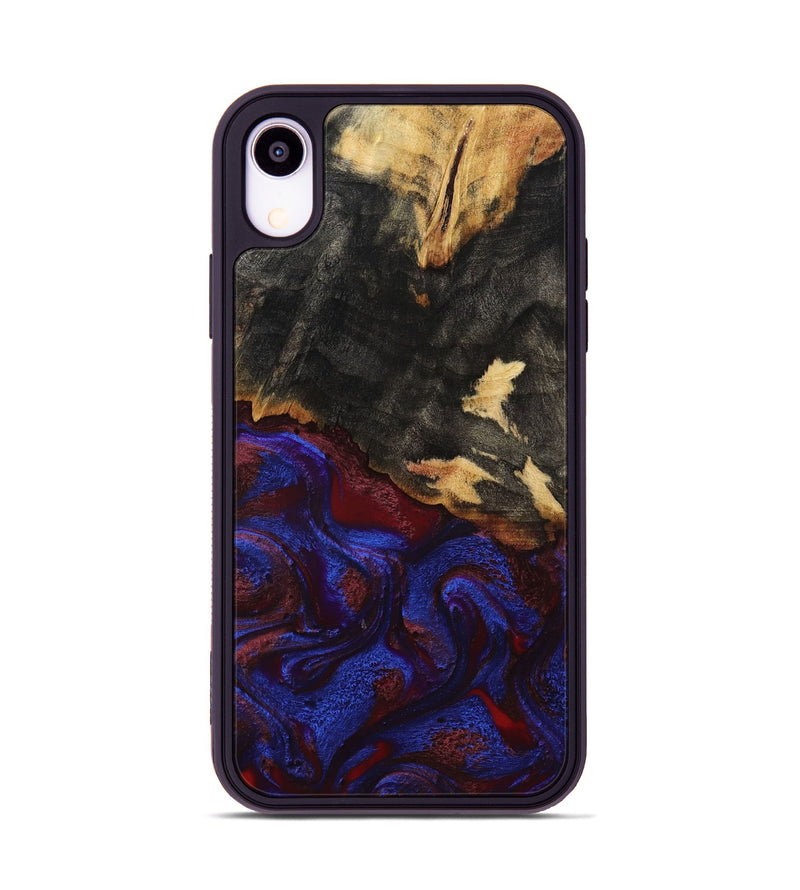 iPhone Xr Wood Phone Case - Brock (Red, 800004)