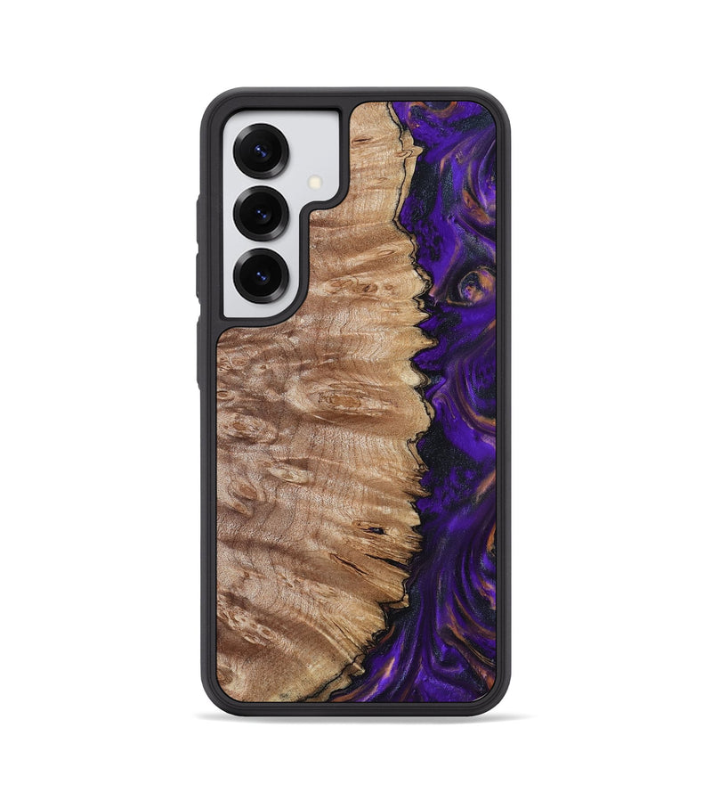 Galaxy S25 Wood Phone Case - Kandice (Purple, 800005)