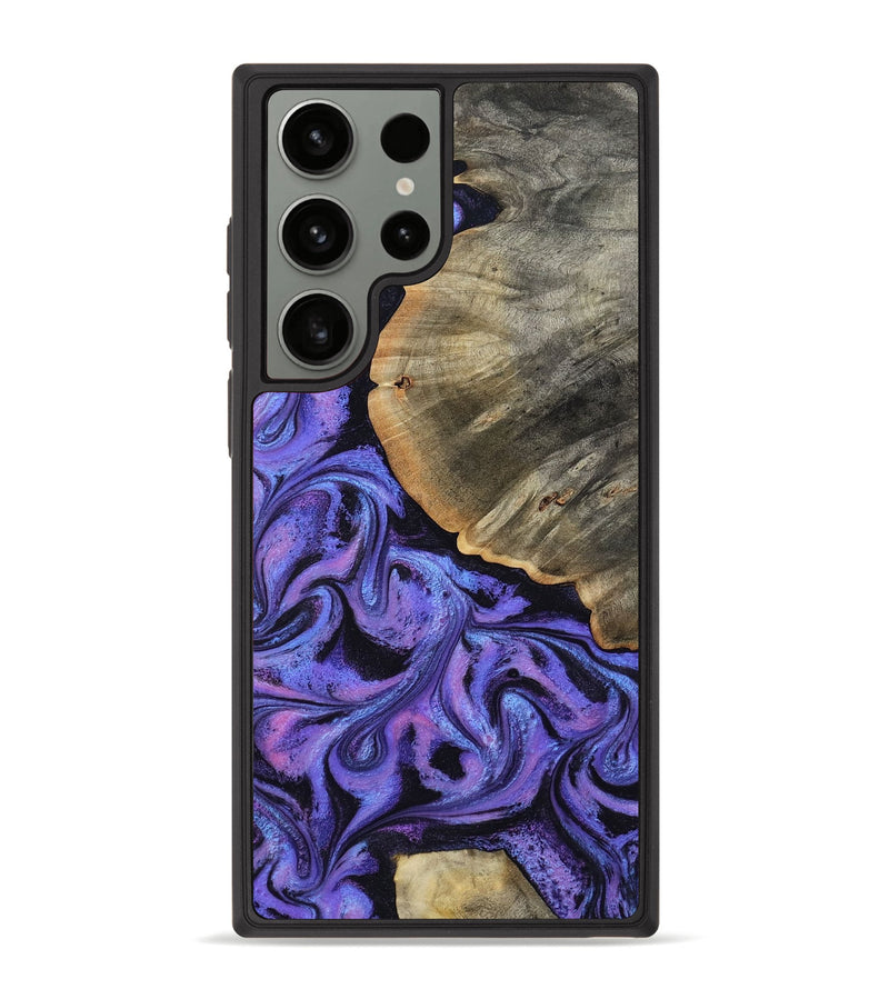 Galaxy S23 Ultra Wood Phone Case - Leota (Purple, 800007)