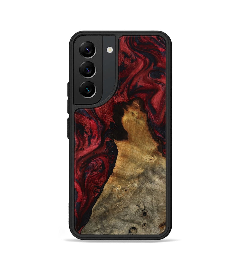 Galaxy S22 Wood Phone Case - Alessia (Red, 800009)
