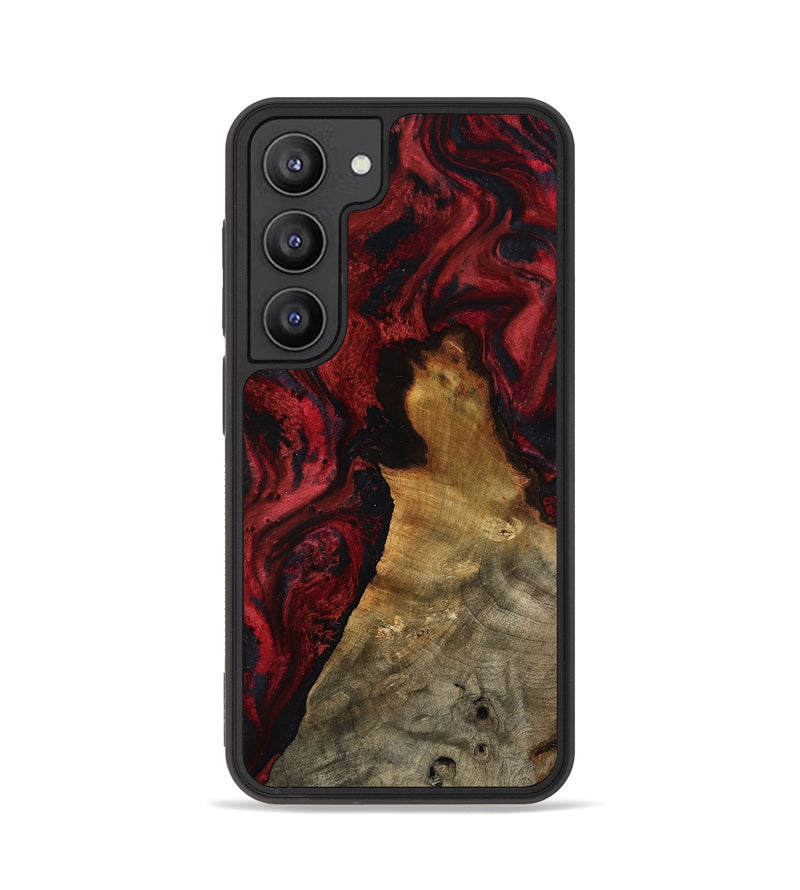 Galaxy S23 Wood Phone Case - Alessia (Red, 800009)