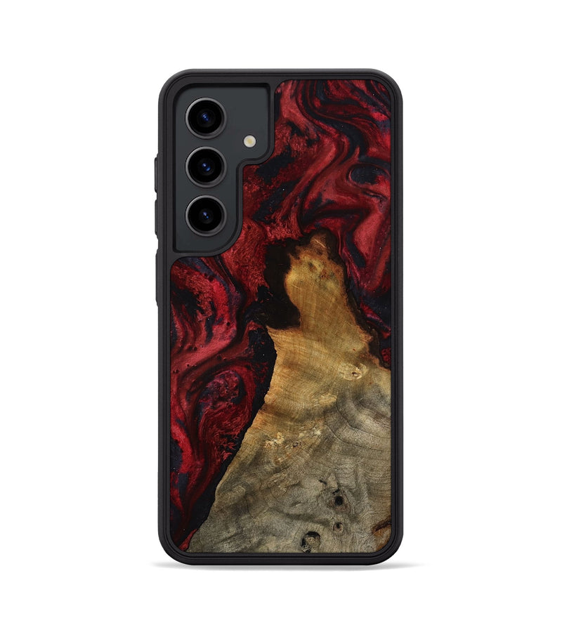 Galaxy S24 Wood Phone Case - Alessia (Red, 800009)