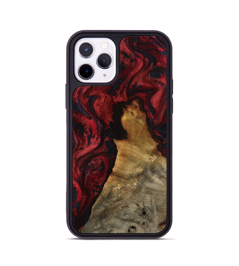 iPhone 11 Pro Wood Phone Case - Alessia (Red, 800009)