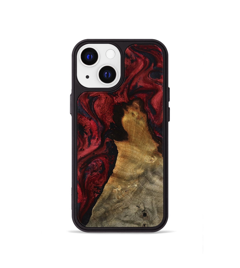 iPhone 13 mini Wood Phone Case - Alessia (Red, 800009)