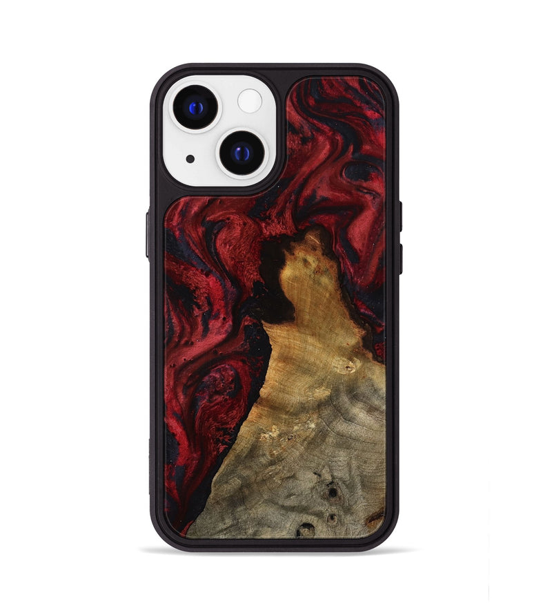 iPhone 13 Wood Phone Case - Alessia (Red, 800009)