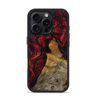 iPhone 16 Pro Wood Phone Case - Alessia (Red, 800009)