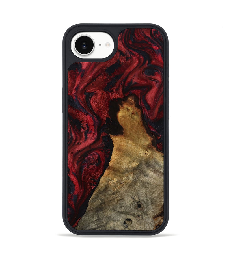 iPhone 16e Wood Phone Case - Alessia (Red, 800009)