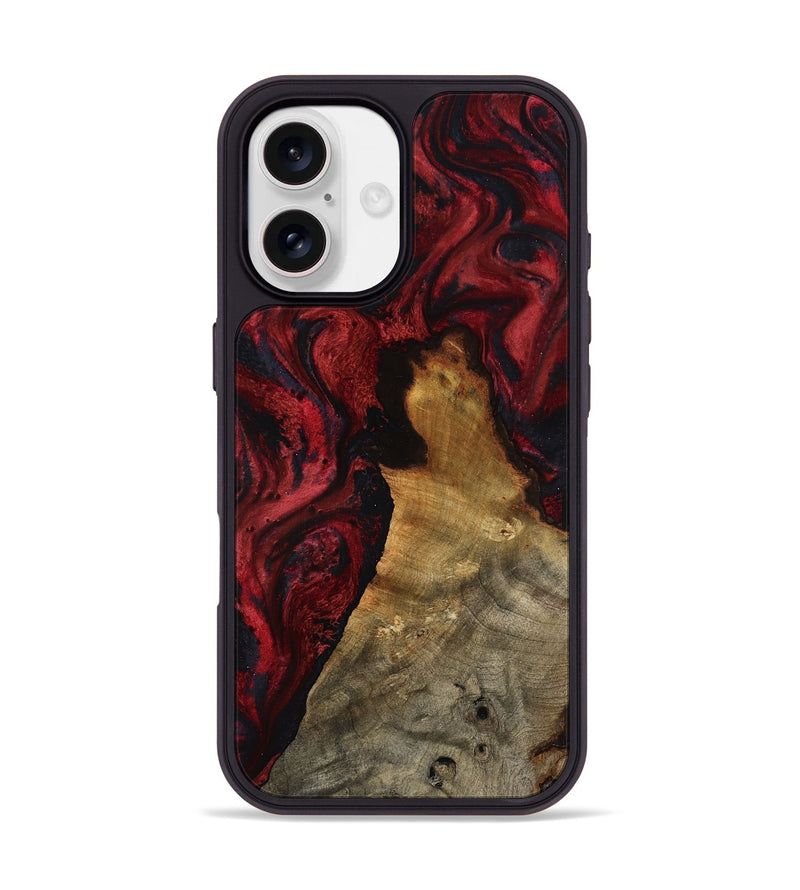 iPhone 17 Wood Phone Case - Alessia (Red, 800009)