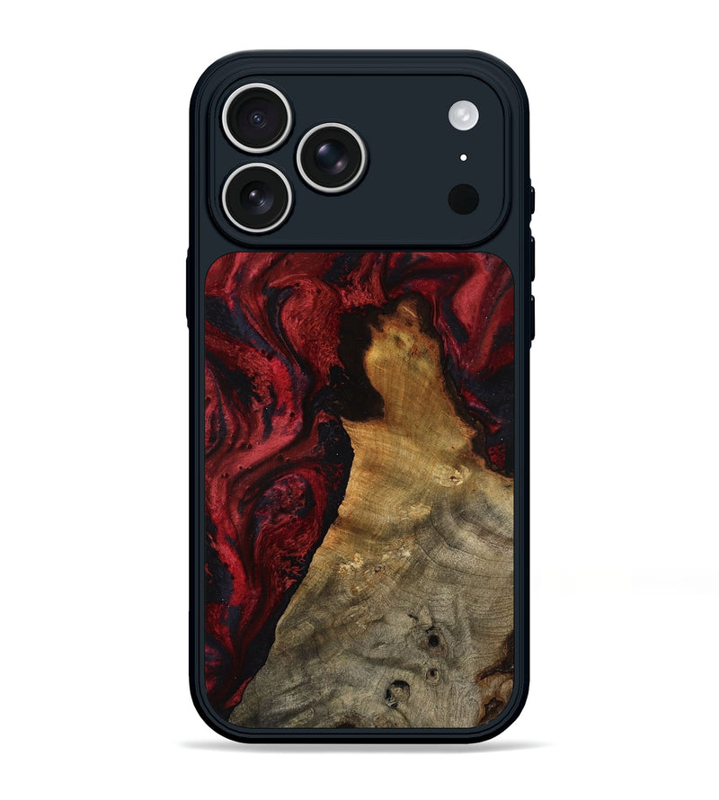 iPhone 17 Pro Max Wood Phone Case - Alessia (Red, 800009)