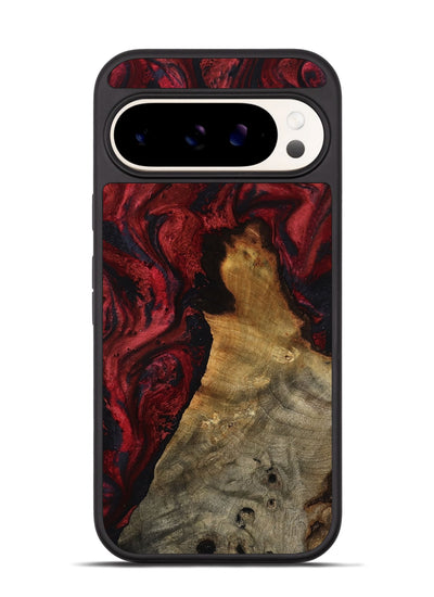 Pixel 9 Wood Phone Case - Alessia (Red, 800009)
