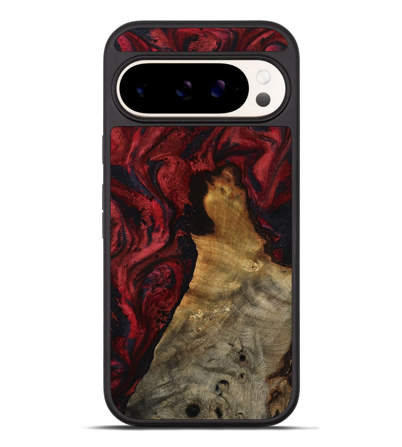 Pixel 9 Pro XL Wood Phone Case - Alessia (Red, 800009)