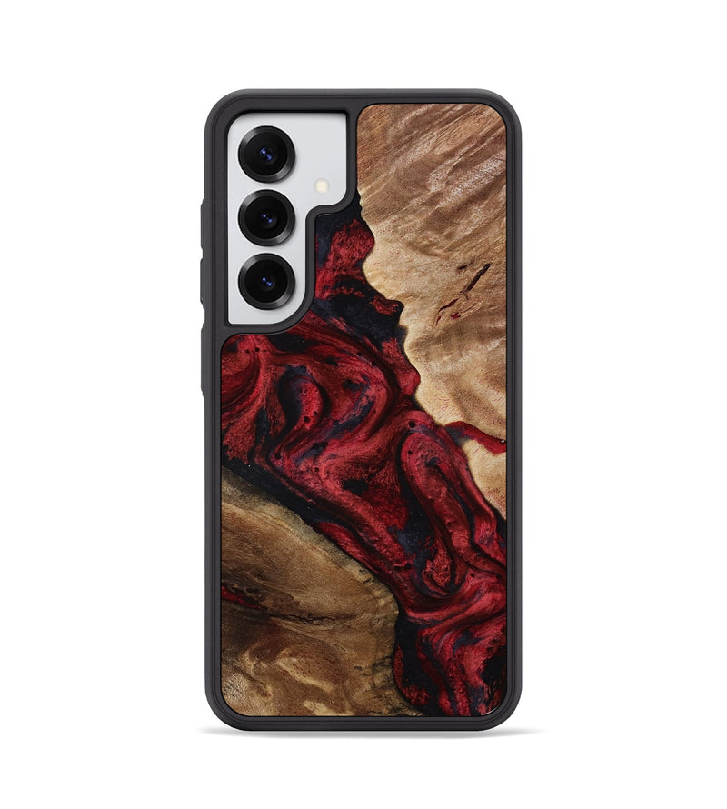 Galaxy S25 Wood Phone Case - Dortha (Red, 800010)