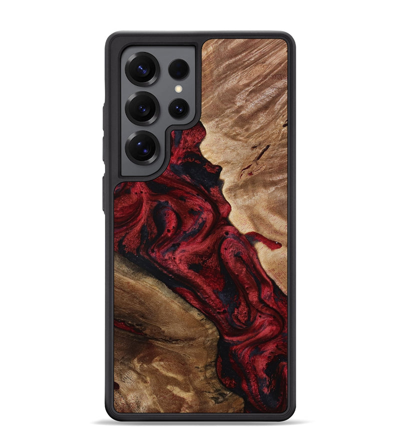 Galaxy S25 Ultra Wood Phone Case - Dortha (Red, 800010)