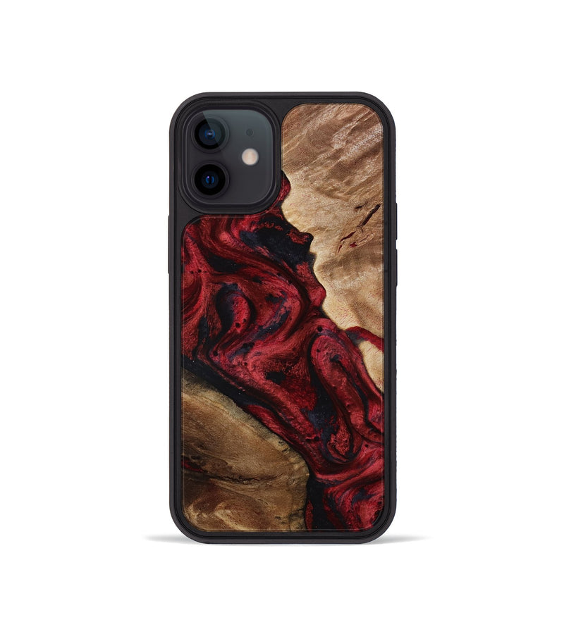 iPhone 12 mini Wood Phone Case - Dortha (Red, 800010)