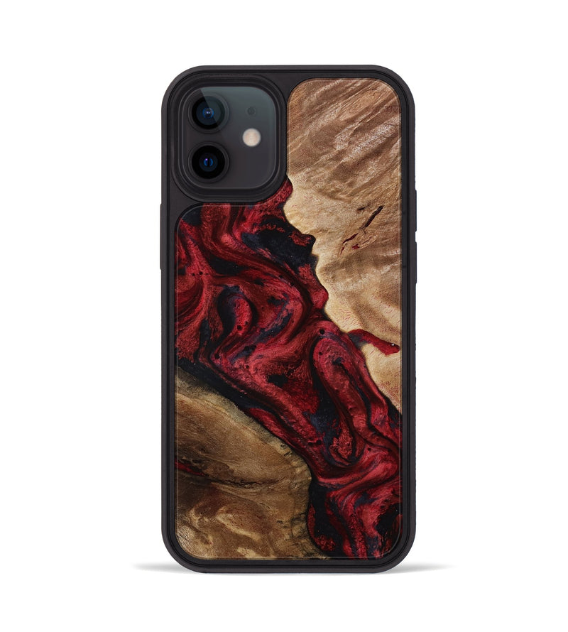iPhone 12 Wood Phone Case - Dortha (Red, 800010)
