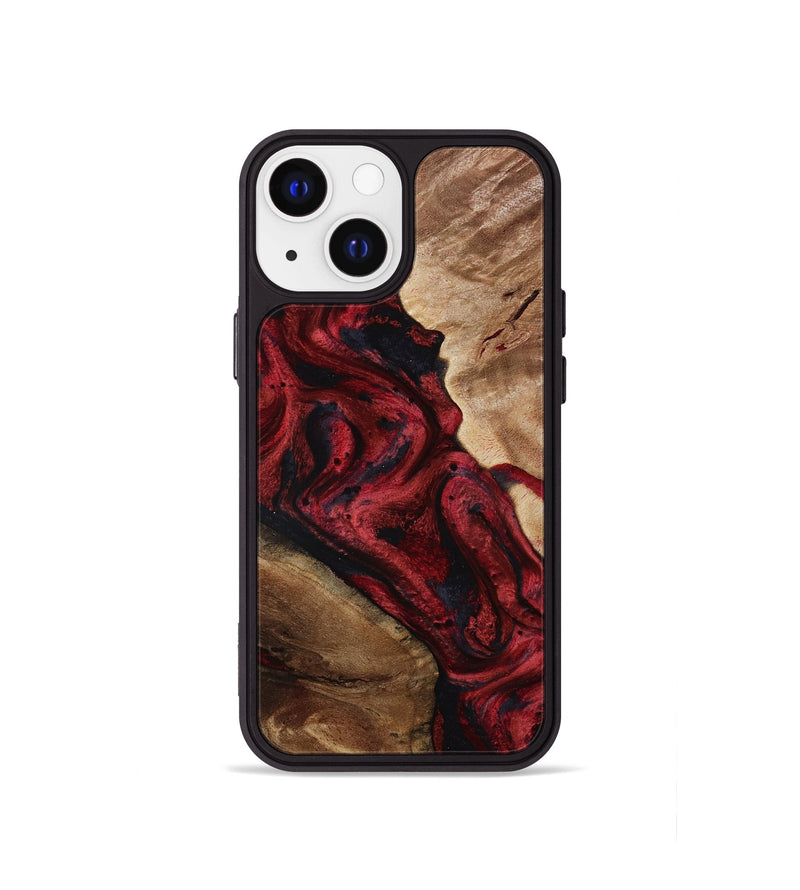 iPhone 13 mini Wood Phone Case - Dortha (Red, 800010)