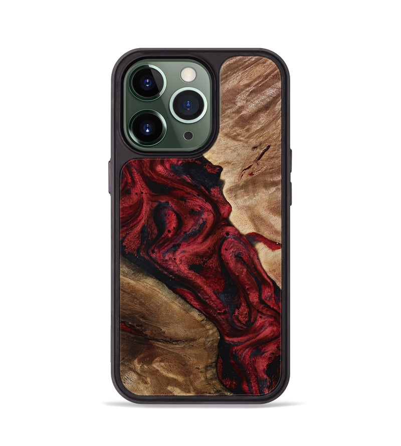 iPhone 13 Pro Wood Phone Case - Dortha (Red, 800010)