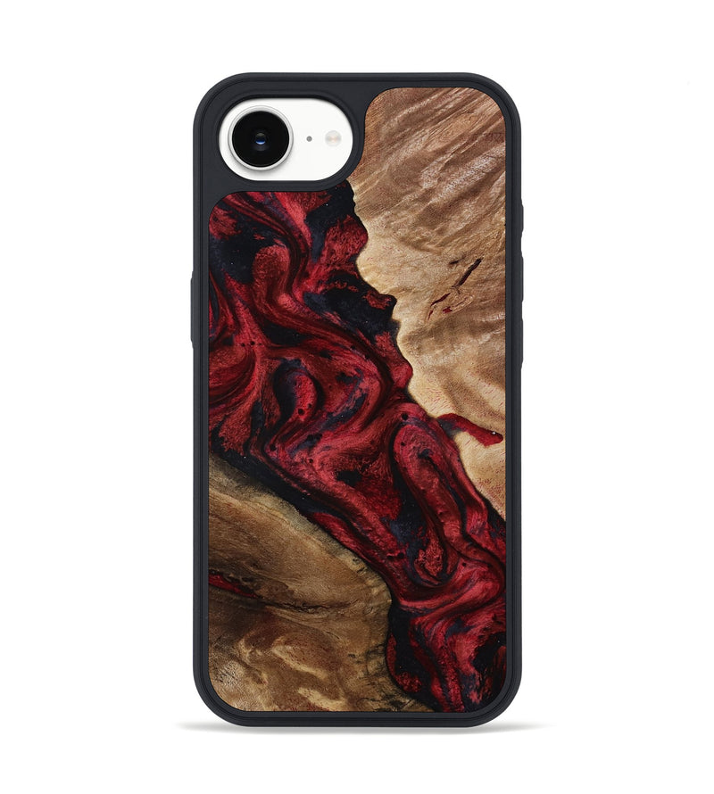 iPhone 16e Wood Phone Case - Dortha (Red, 800010)