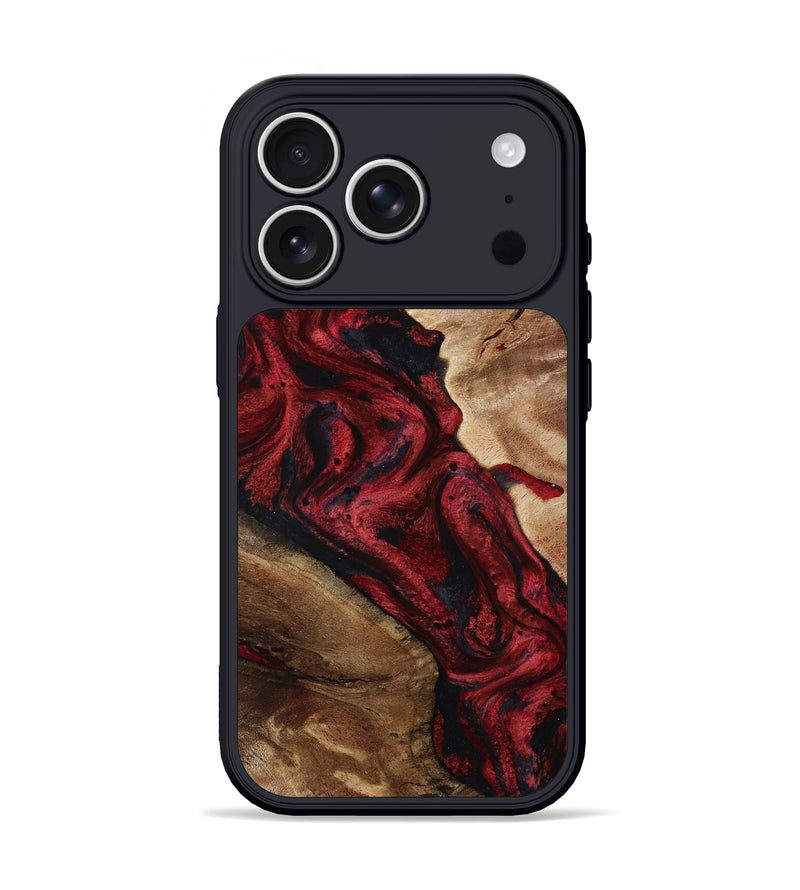 iPhone 17 Pro Wood Phone Case - Dortha (Red, 800010)
