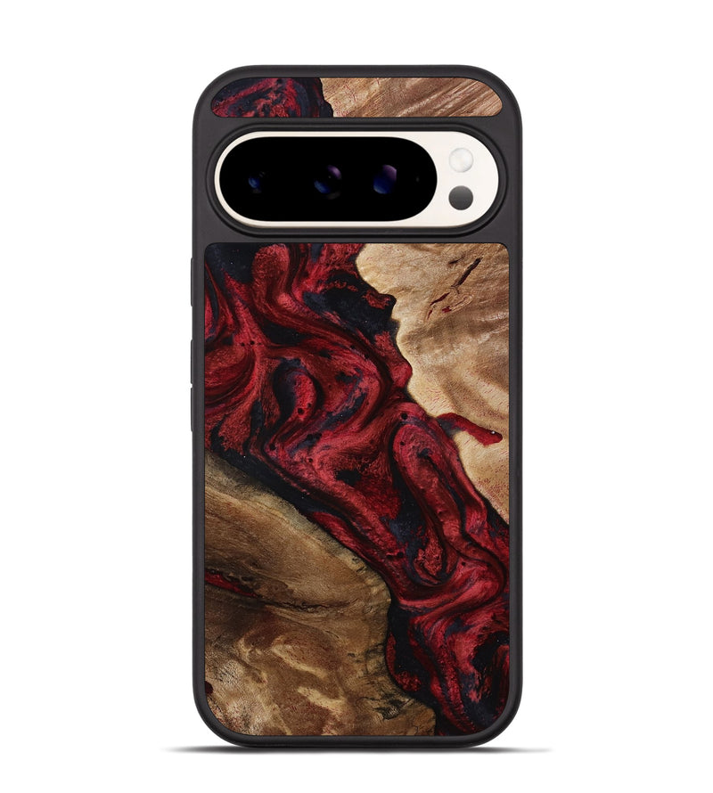 Pixel 9 Pro Wood Phone Case - Dortha (Red, 800010)
