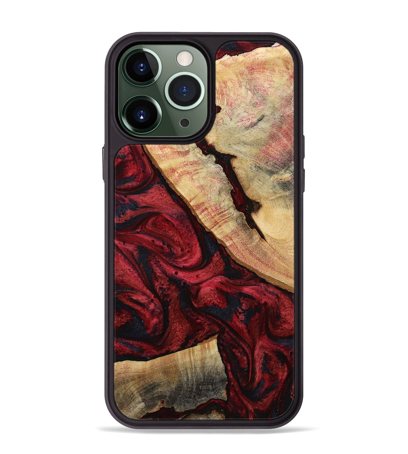 iPhone 13 Pro Max Wood Phone Case - Oaklynn (Red, 800011)